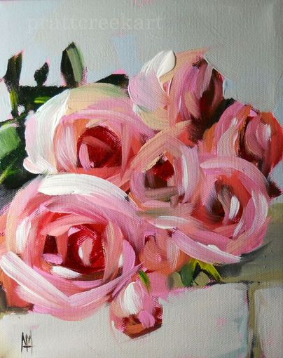 Pink roses on the table by Angela Moulton.jpg